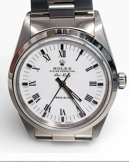 Rolex Air-King 34MM White Dial Oyster Bracelet (14000)
