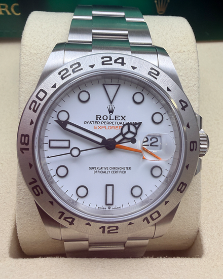 2025 Rolex Explorer II "Polar" 42MM White Dial Oyster Bracelet (226570)