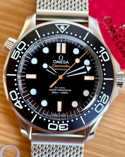 2026 Omega Seamaster Diver 300M 42MM Black Dial Steel Bracelet (210.30.42.20.01.018)
