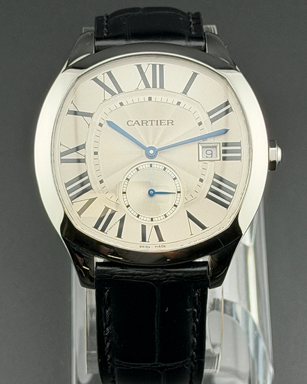 2019 Cartier Drive De Cartier 41MM Silver Dial Leather Strap (WSNM0015)