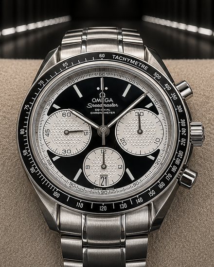 No Reserve - 2024 Omega Speedmaster Racing 40MM Black Dial Steel Bracelet (326.30.40.50.01.002)