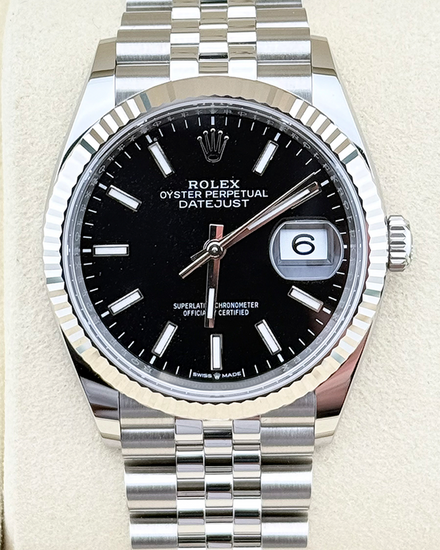 2026 Rolex Datejust 36MM Black Dial Jubilee Bracelet (126234)