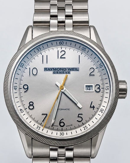 No Reserve - 2025 Raymond Weil Freelancer 42.5MM Silver Dial Steel Bracelet (2734-STC-05650)