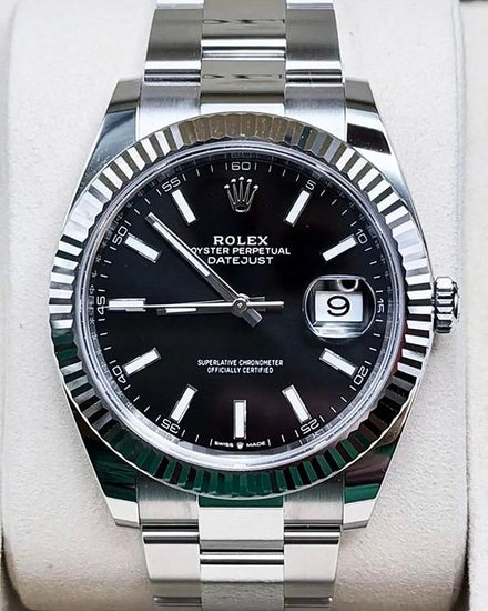 2025 Rolex Datejust 41MM Black Dial Oyster Bracelet (126334)
