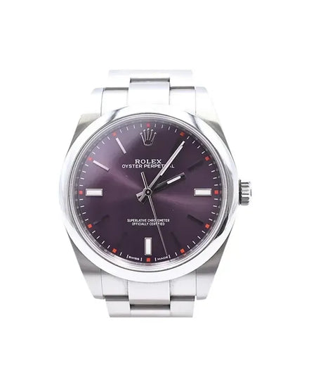 2015 Rolex Oyster Perpetual 39MM Grape Dial Oyster Bracelet (114300)