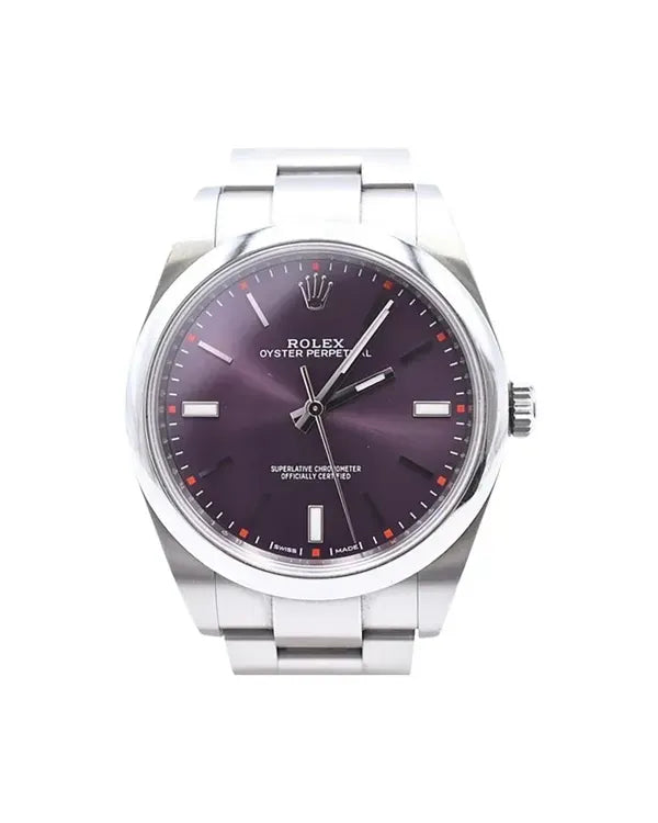 Rolex Oyster Perpetual (2015 grape dial oyster perpetual with box and papers Reference Number: 114300)