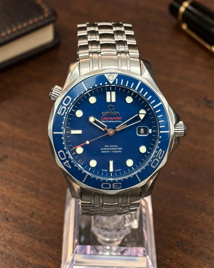 No Reserve - 2019 Omega Seamaster Diver 300M 41MM Blue Dial Steel Bracelet (212.30.41.20.03.001)