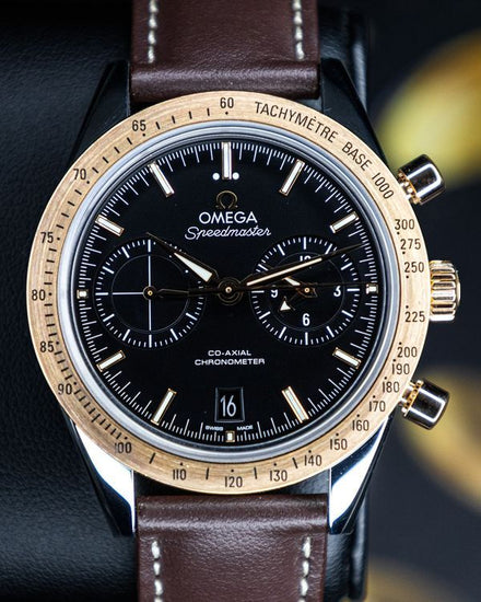 No Reserve - 2025 Omega Speedmaster '57 41.5MM Black Dial Leather Strap (331.22.42.51.01.001)