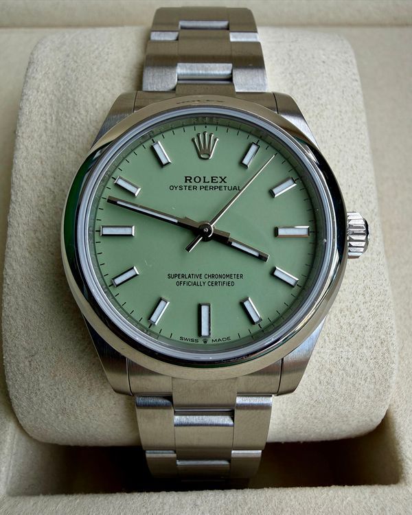 2026 Rolex Oyster Perpetual 31MM Pistachio Dial Oyster Bracelet (277200)