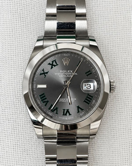 2026 Rolex Datejust "Wimbledon" 41MM Slate Dial Oyster Bracelet (126300)