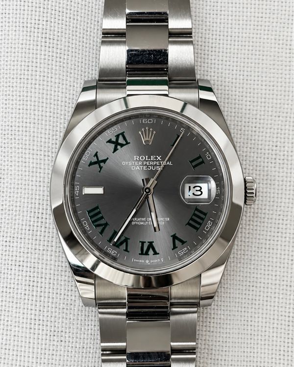 2026 Rolex Datejust "Wimbledon" 41MM Slate Dial Oyster Bracelet (126300)