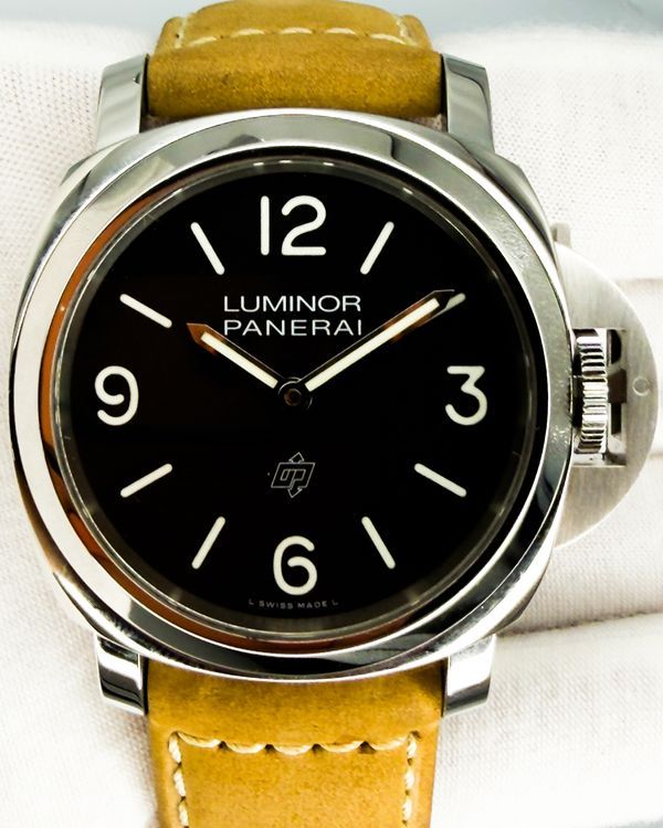 2022 Panerai Luminor Base Logo 44MM Black Dial Leather Strap (PAM01086)