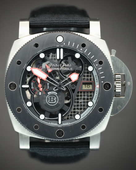 2024 Panerai Submersible S "Brabus" eTitanio L.E. 47MM Skeleton Dial Rubber Strap (PAM01403)