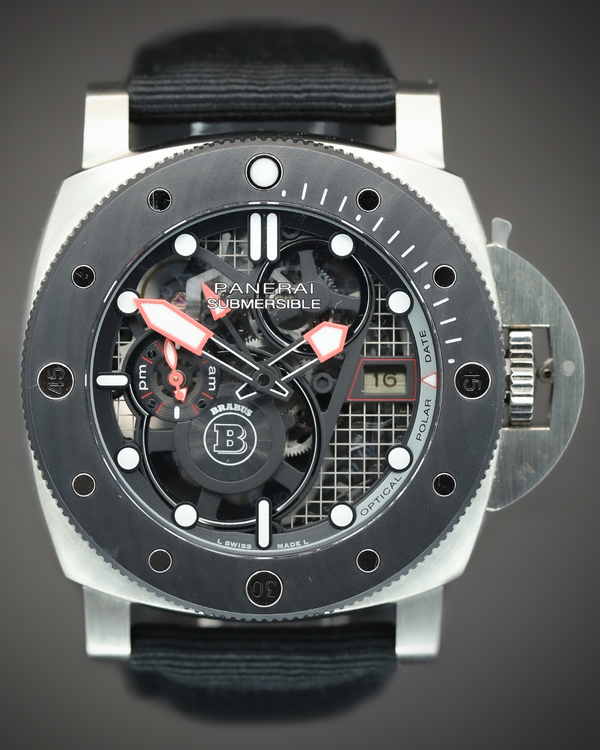 2024 Panerai Submersible S "Brabus" eTitanio L.E. 47MM Skeleton Dial Rubber Strap (PAM01403)