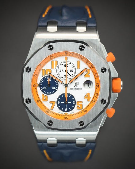 2015 Audemars Piguet Royal Oak Offshore Chronograph "Goliath" L.E. 42MM White Dial Leather Strap (26217ST.OO.D071CA.01)