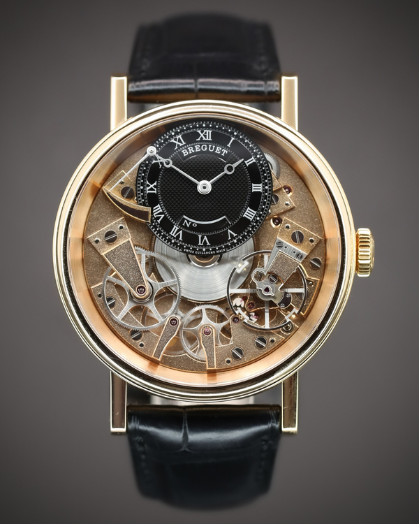 Breguet Tradition 40MM Skeleton Dial Leather Strap (7057BR/R9/9W6)