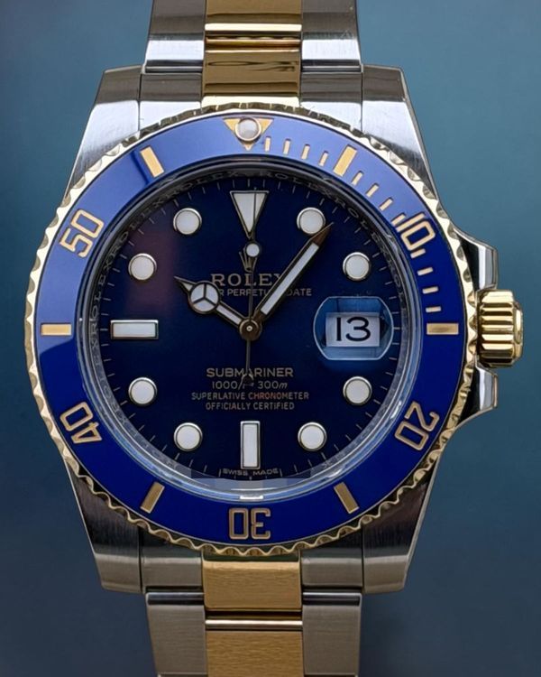 2019 Rolex Submariner Date "Bluesy" 40MM Blue Dial Two-Tone Oyster Bracelet (116613LB)