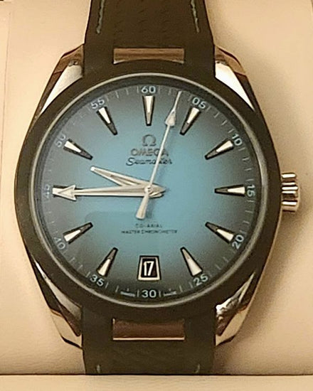 2025 Omega Seamaster Aqua Terra 150M 41MM Turquoise Dial Rubber Strap (220.32.41.21.03.001)