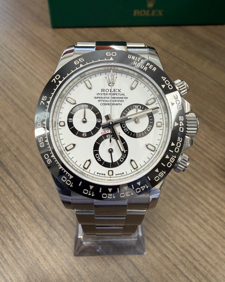 No Reserve - 2017 Rolex Cosmograph Daytona "Panda" 40MM White Dial Oyster Bracelet (116500LN)