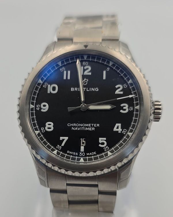 No Reserve - Breitling Navitimer 8 41MM Blue Dial Steel Bracelet (A17314)