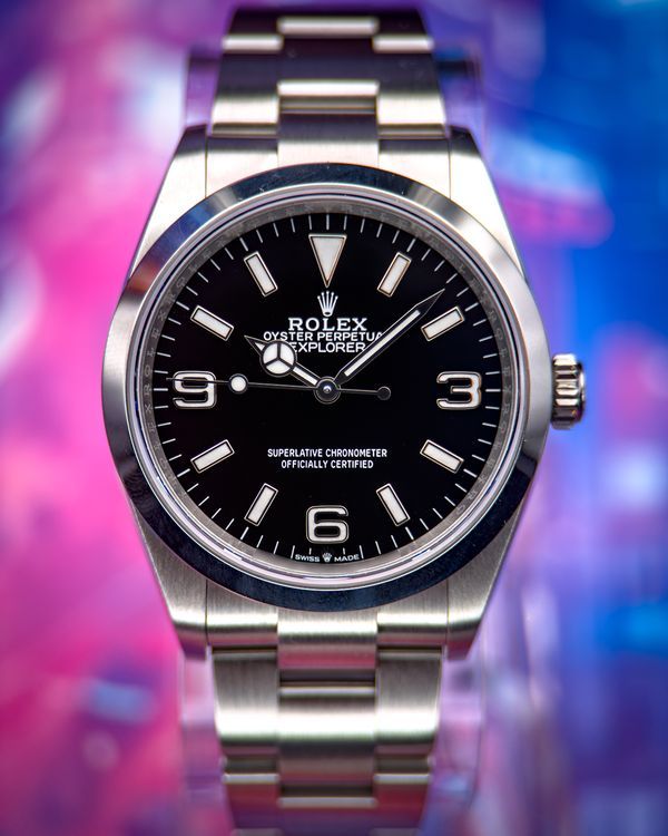 No Reserve - 2026 Rolex Explorer 36MM Black Dial Oyster Bracelet (124270)