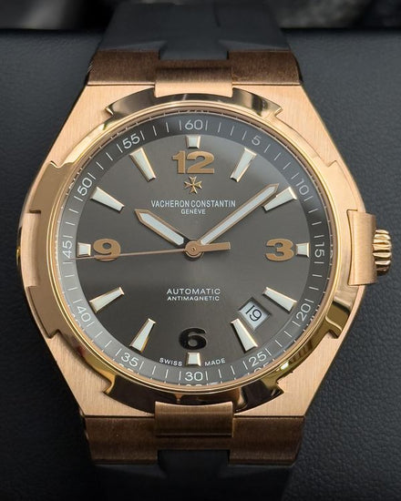 2018 Vacheron Constantin Overseas 42MM Black Dial Rubber Strap (47040/000R-9666)