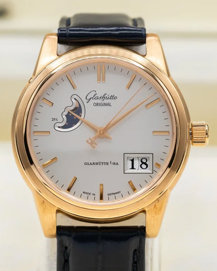 2026 Glashütte Original Senator 39MM Silver Dial Leather Strap (1-39-41-03-11-04)