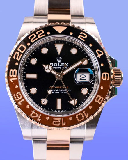 2024 Rolex GMT-Master II "Rootbeer" 40MM Black Dial Two-Tone Oyster Bracelet (126711CHNR)