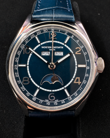 2019 Vacheron Constantin Fiftysix 40MM Blue Dial Leather Strap (4000E/000A-B548)