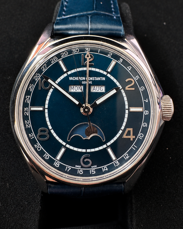 2019 Vacheron Constantin Fiftysix 40MM Blue Dial Leather Strap (4000E/000A-B548)