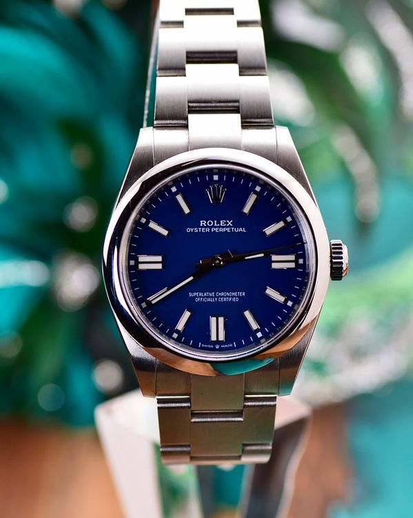 2025 Rolex Oyster Perpetual 41MM Blue Dial Oyster Bracelet (134300)