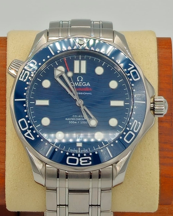 2020 Omega Seamaster Diver 300M 42MM Blue Dial Steel Bracelet (210.30.42.20.03.001)