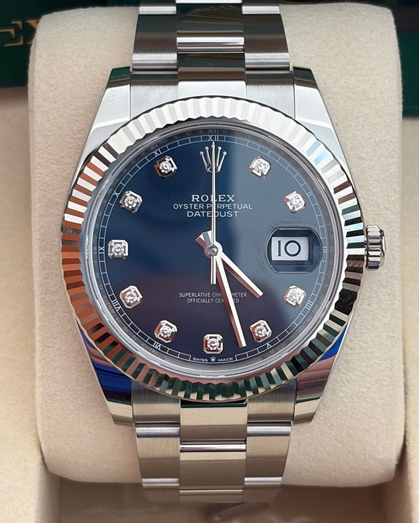2026 Rolex Datejust 41MM Blue Dial Oyster Bracelet (126334)