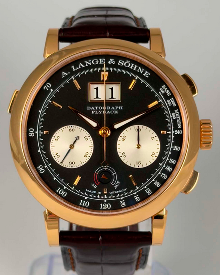 2020 A. Lange & Söhne Datograph 41MM Black Dial Leather Strap (405.031)