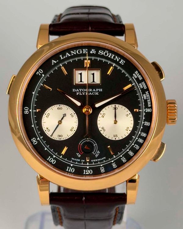 2020 A. Lange & Söhne Datograph 41MM Black Dial Leather Strap (405.031)
