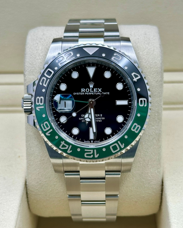 2026 Rolex GMT-Master II "Sprite" 40MM Black Dial Oyster Bracelet (126720VTNR)