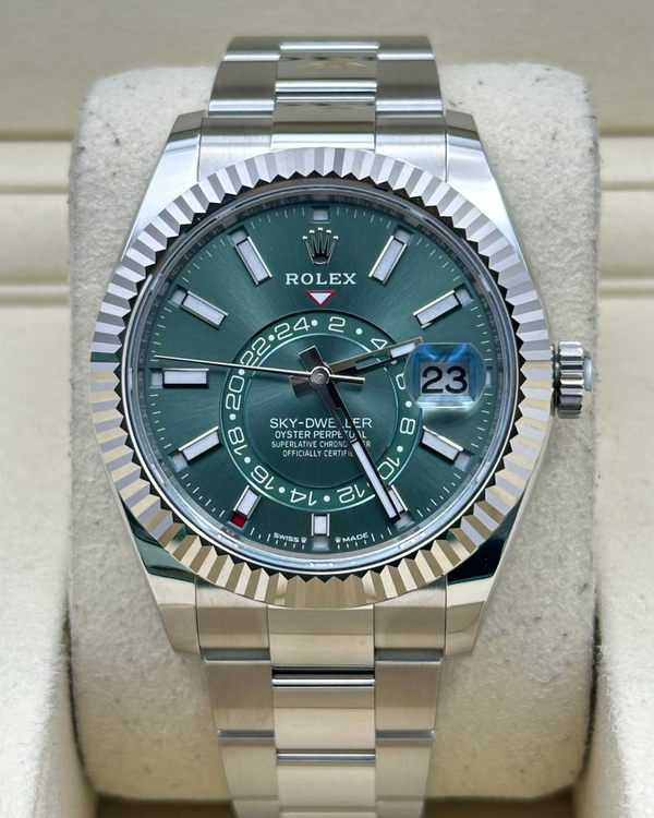 2026 Rolex Sky-Dweller 42MM Mint Green Dial Oyster Bracelet (336934)