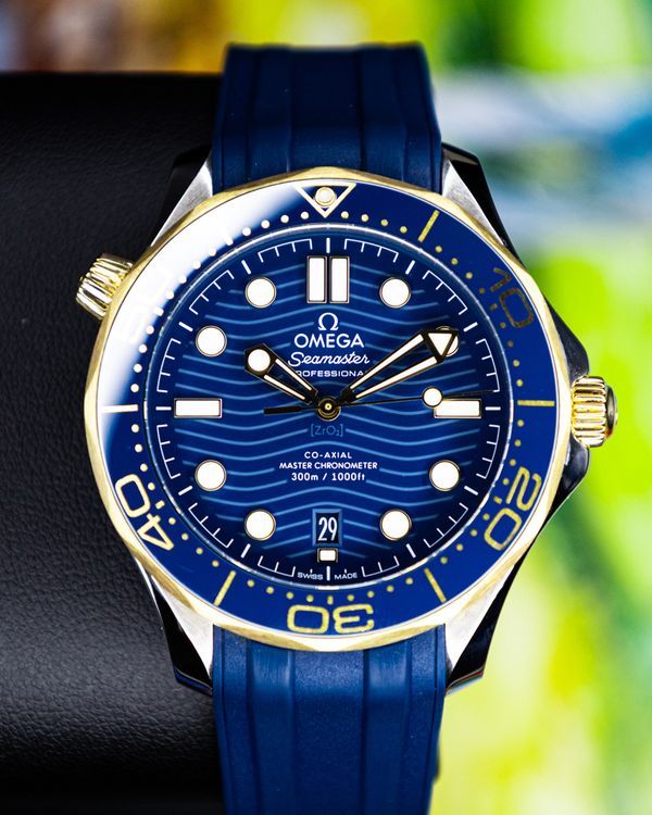 No Reserve - 2024 Omega Seamaster Diver 300M 42MM Blue Dial Rubber Strap (210.22.42.20.03.001)