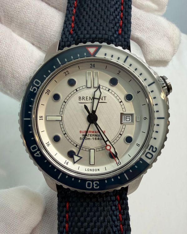 2019 Bremont Supermarine Special Edition Waterman 43MM White Dial Textile Strap (260/300)