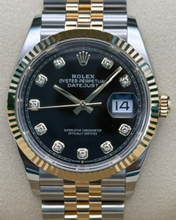 2026 Rolex Datejust 36MM Black Dial Two-Tone Jubilee Bracelet (126233)