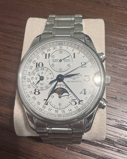 Longines Master Collection Chrono Moonphase 40MM Silver Dial Steel Bracelet (L2.673.4.78.3)