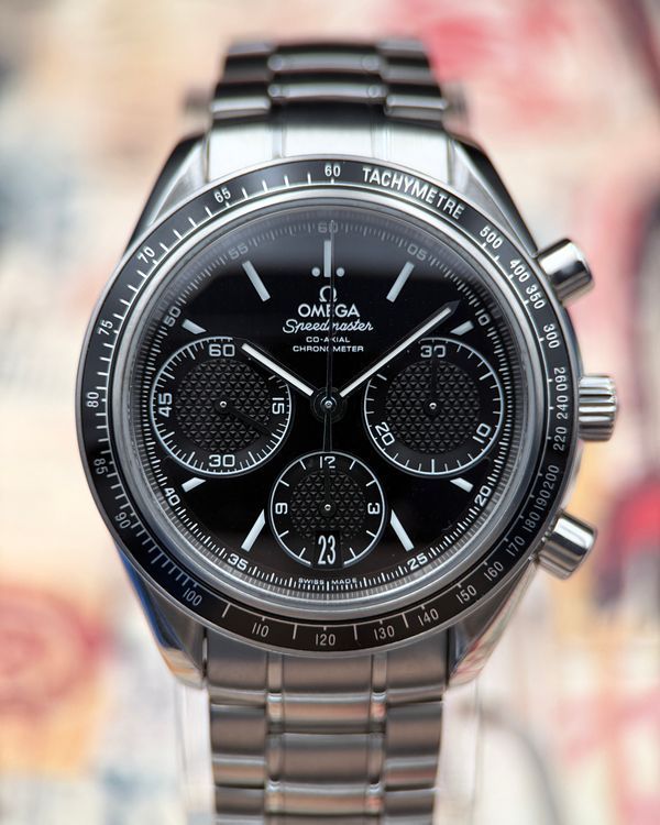 No Reserve - 2019 Omega Speedmaster Racing 40MM Black Dial Steel Bracelet (326.30.40.50.01.001)