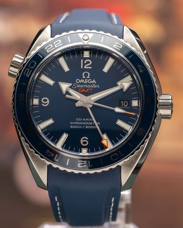 2020 Omega Seamaster Planet Ocean 600M Co-Axial Chronometer GMT Titanium Blue Dial (232.92.44.22.03.001)