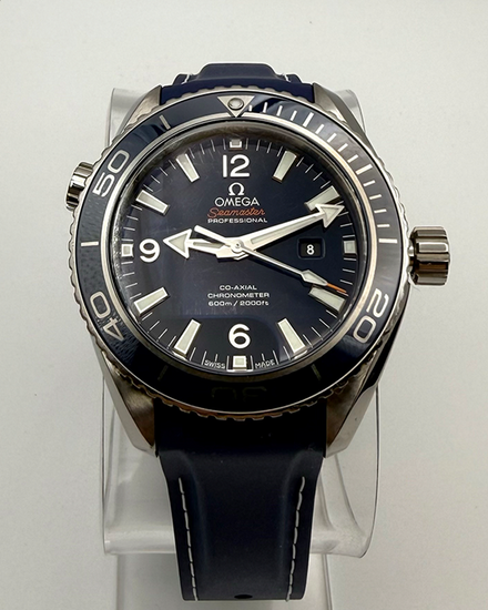 No Reserve - 2016 Omega Seamaster Planet Ocean 600M 37.5MM Blue Dial Rubber Strap (232.90.38.20.03.001)