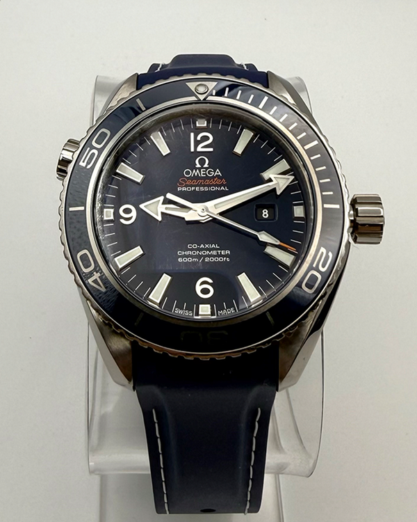 2016 Omega Seamaster Planet Ocean 600M 37.5MM Blue Dial Rubber Strap (232.90.38.20.03.001)