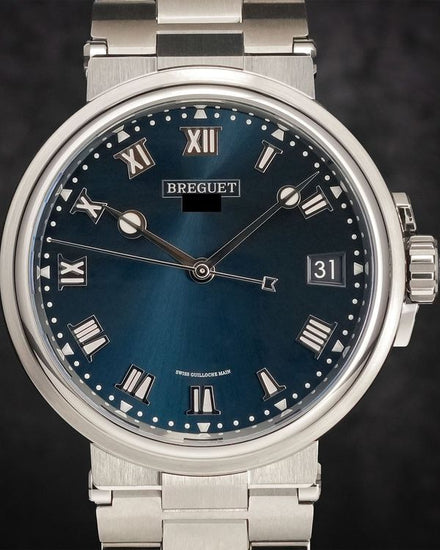 2022 Breguet Marine 40MM  Blue Dial Titanium Bracelet (5517TI/Y1/TZ0)