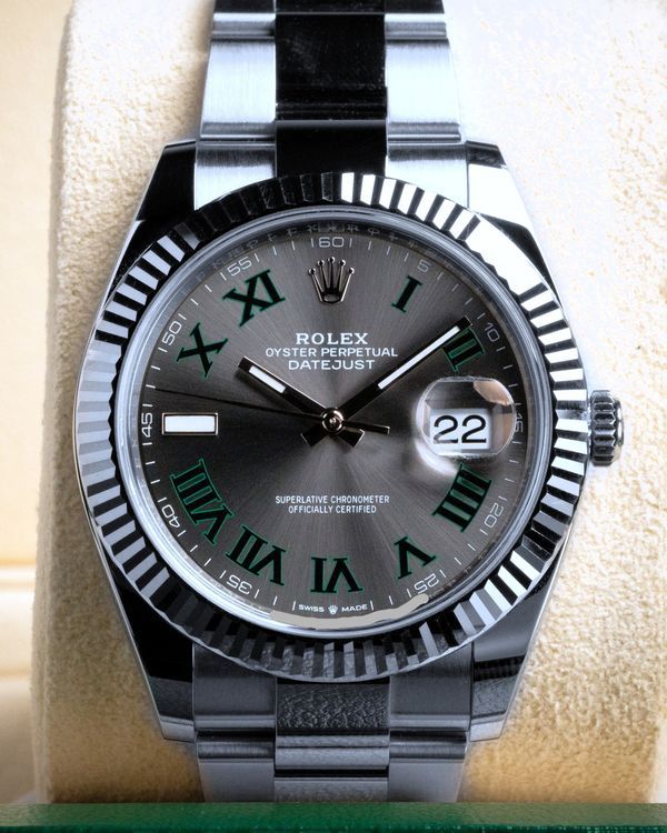 2024 Rolex Datejust "Wimbledon" 41MM Slate Dial Oyster Bracelet (126334)