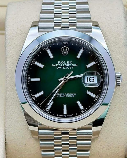 2026 Rolex Datejust 41MM Green "Ombré" Dial Jubilee Bracelet (126300)