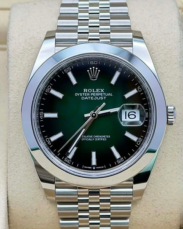 2026 Rolex Datejust 41MM Green "Ombré" Dial Jubilee Bracelet (126300)