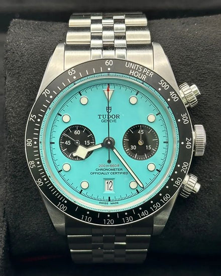 2026 Tudor Black Bay Chrono 41MM Blue "Flamingo" Dial Steel Bracelet (79360N)